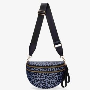 Paulina Black Leopard Bum bag Crossbody Brand New with tags